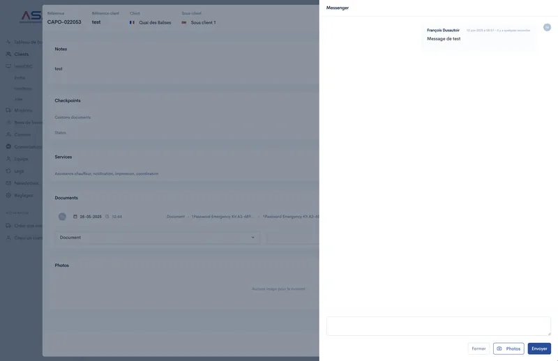 Module de facturation et gestion documentaire ASA Links